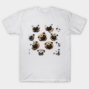 Pug pattern T-Shirt